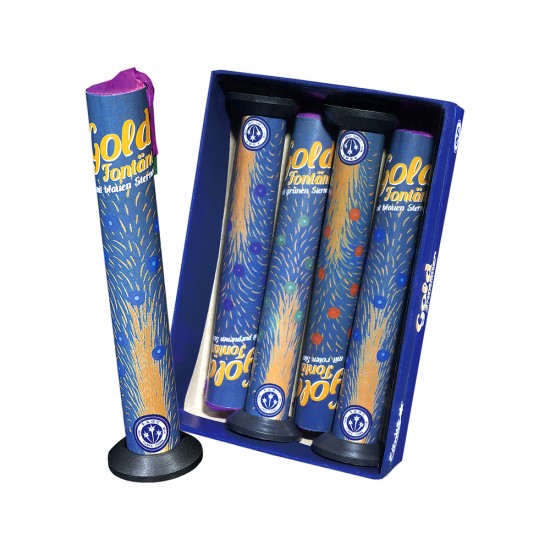 Gold-Fontänen mit Farbsternen Funke Feuerwerk Potsdam