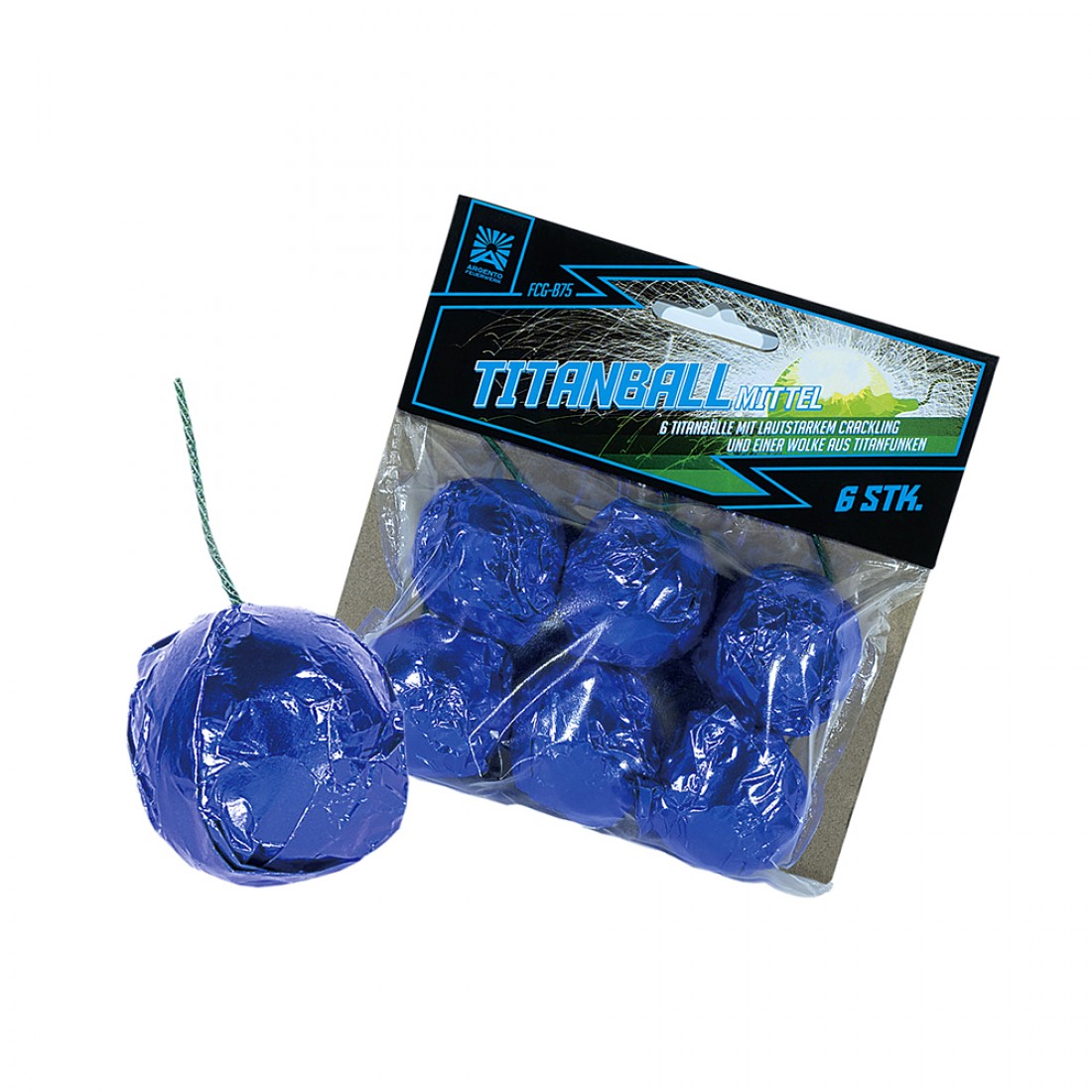 Titanball Mittel Argento
